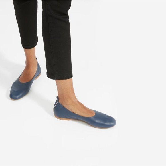 Everlane The Italian Leather Day Glove in Navy Blue Womens Shoes Loafers flats - Picture 11 of 12